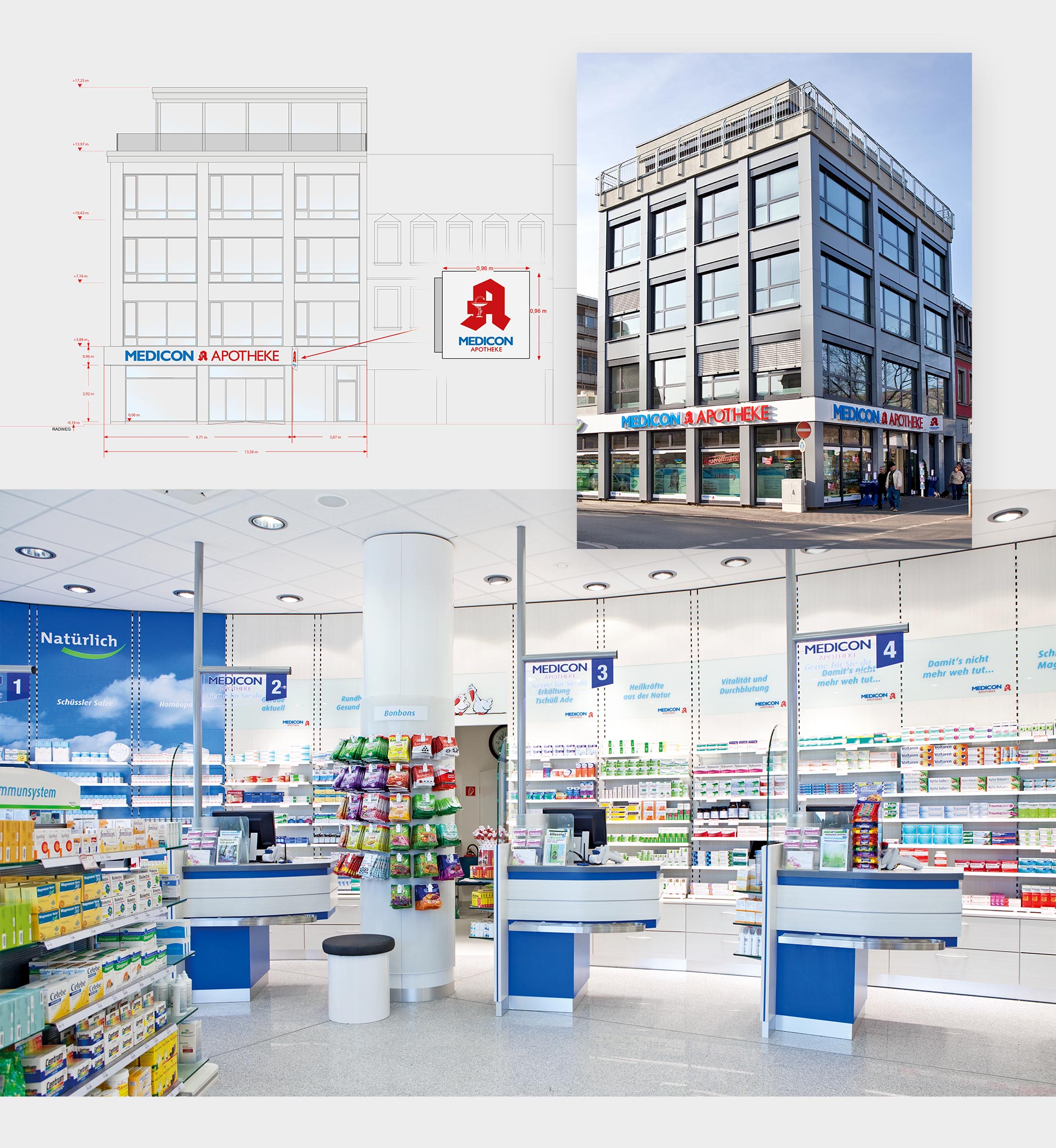 Shopgestaltung für Medicon Apotheken